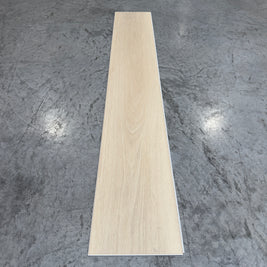 Toucan SPC Flooring 512 - 6MM - Single plank showing full length pale cream-beige whitewash finish with subtle grain detail